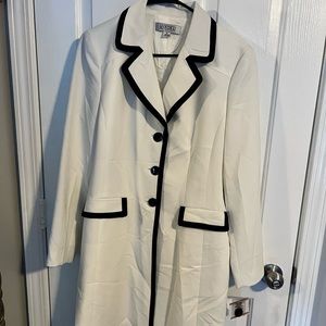 Black and White Trench Coat